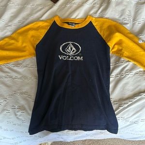 vintage volcom long sleeve navy blue